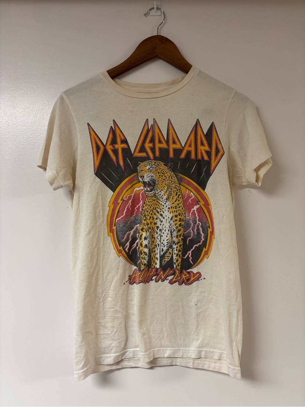 Def Leppard 2020 Leopard Graphic Band T-Shirt 100% Cotton S